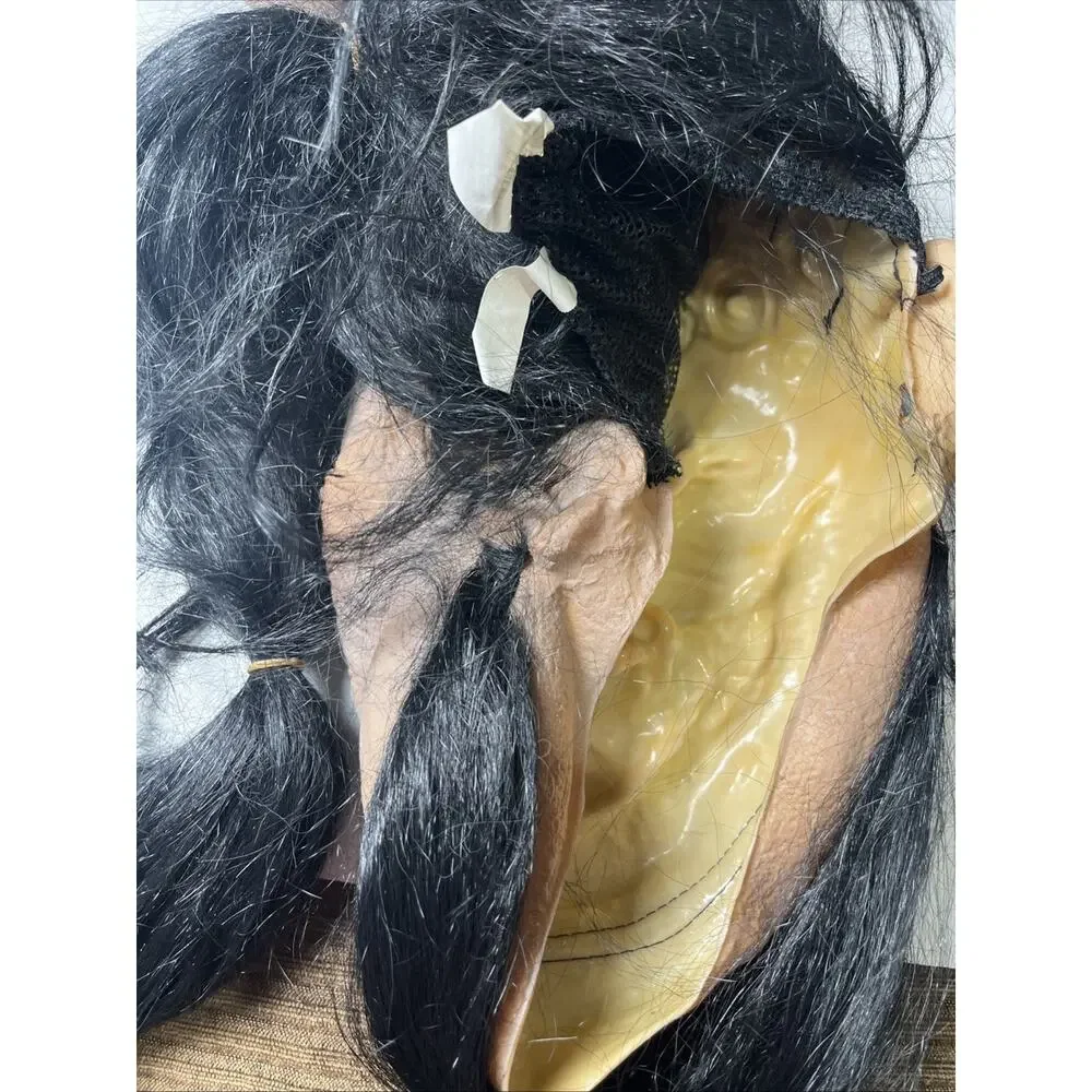 Vintage Full Head SUMO WRESTLER Face Mask Halloween Paper Magic Group 1999